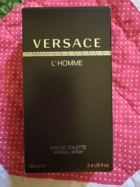 Versace L'Homme Black and Gold Fragrance Box